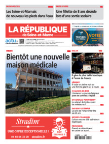 République De Seine Et Marne, Une du lundi 14 octobre 2024